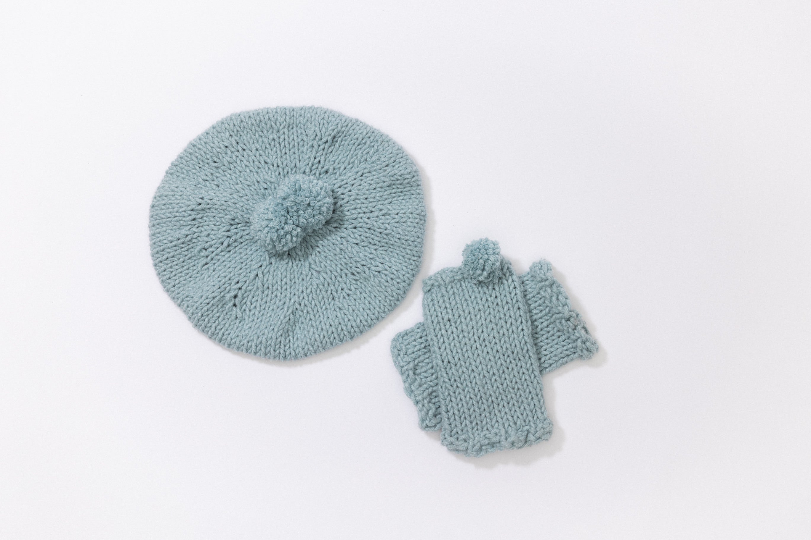 Set Baskenmütze & Pulswärmer