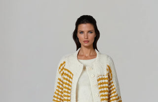 AMBER SOLISTICE - Three-piece set made of alpaca, silk and merino wool - a vision come true
