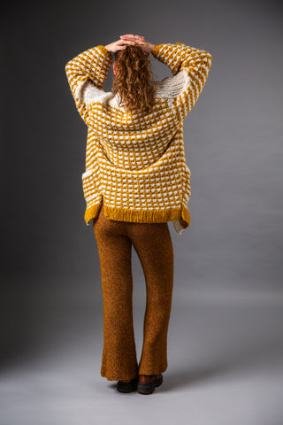 AMBER SOLISTICE - Alpaca and silk cardigan - Warming. Soft. Wonderfully radiant