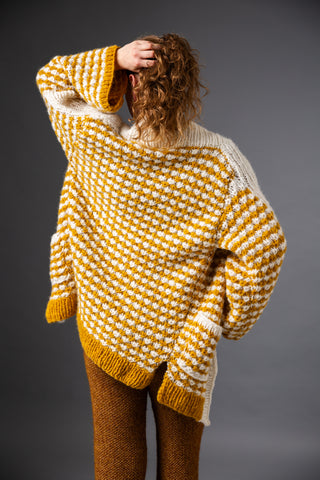 AMBER SOLISTICE - Alpaca and silk cardigan - Warming. Soft. Wonderfully radiant