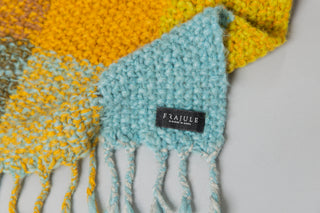 MOSAIC MAXI - oversized scarf made of merino wool, alpaca and silk - a statement